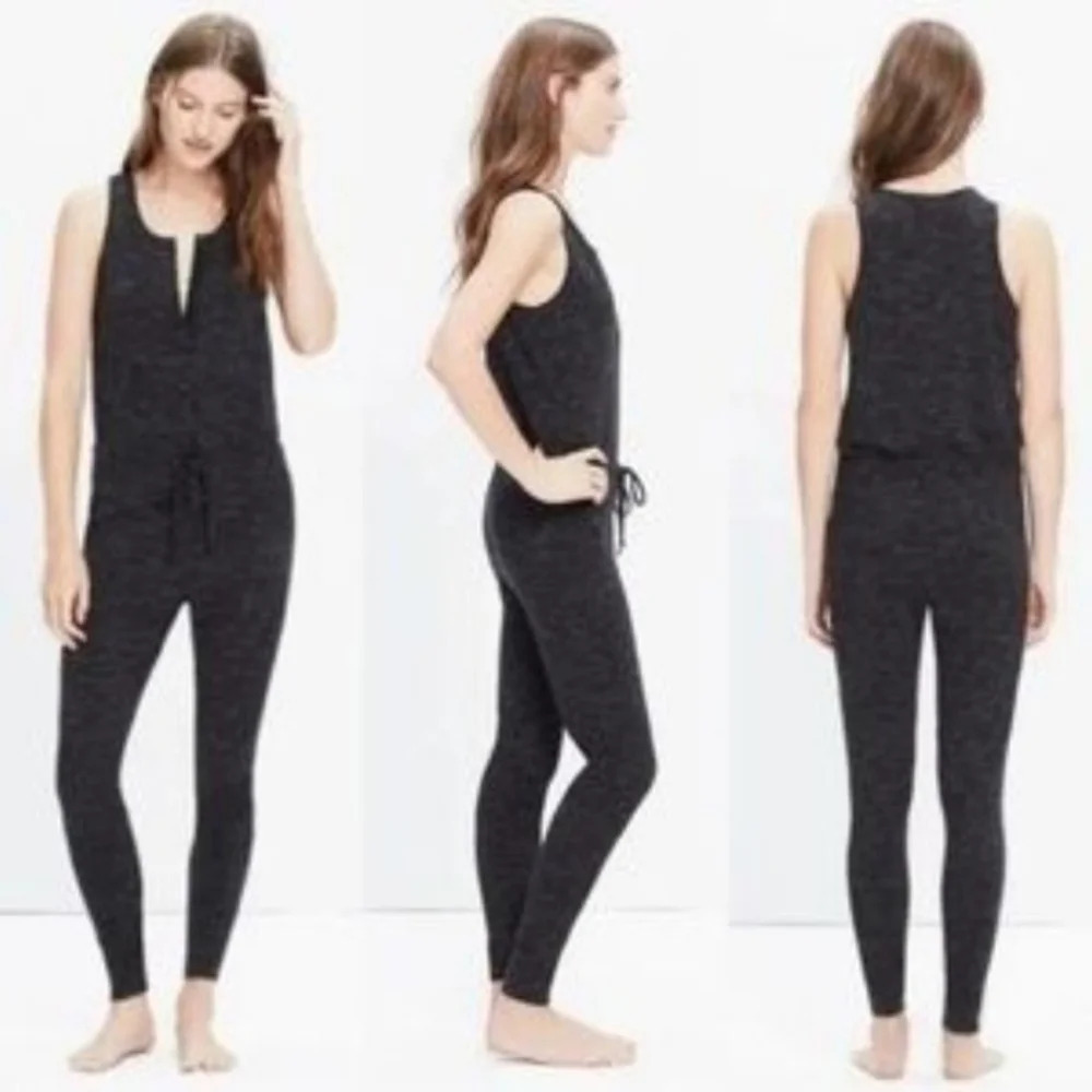 Madewell Black Sleeveless Jumpsuit